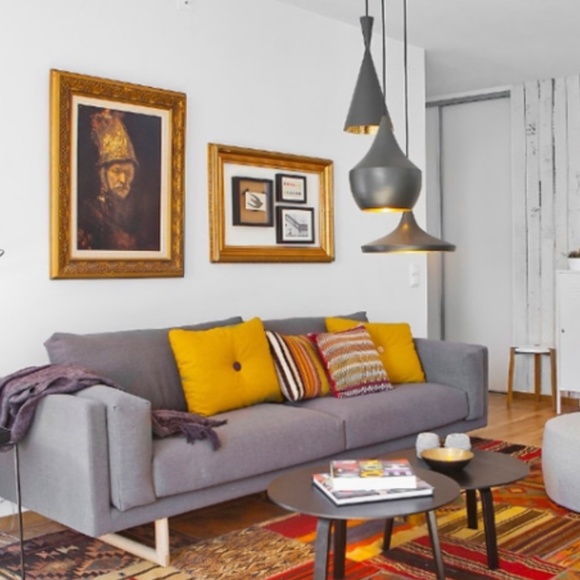 Tom Dixon Beat Wide Grey Pendant Light - Picture 4 of 8